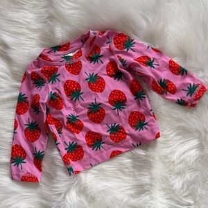 Hanna Andersson Pink Swim with Strawberry Print